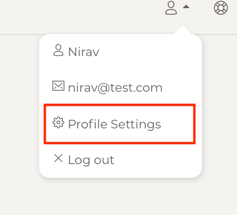 User Profile Setting