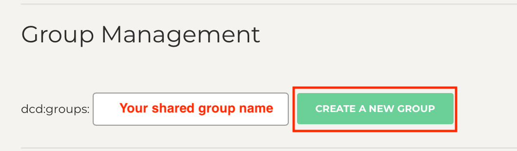 Create a new group