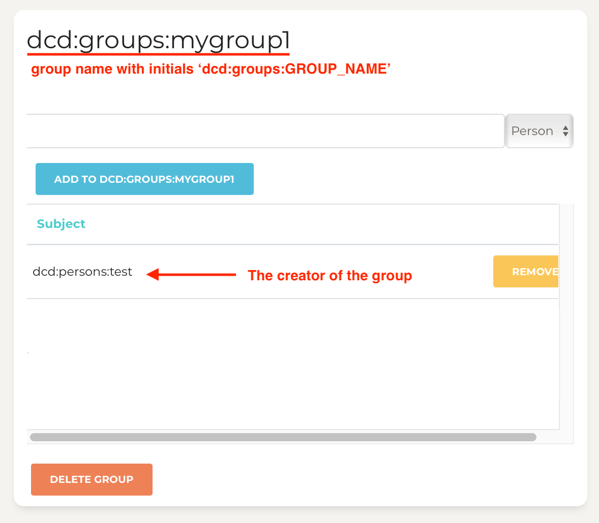 Create a new group